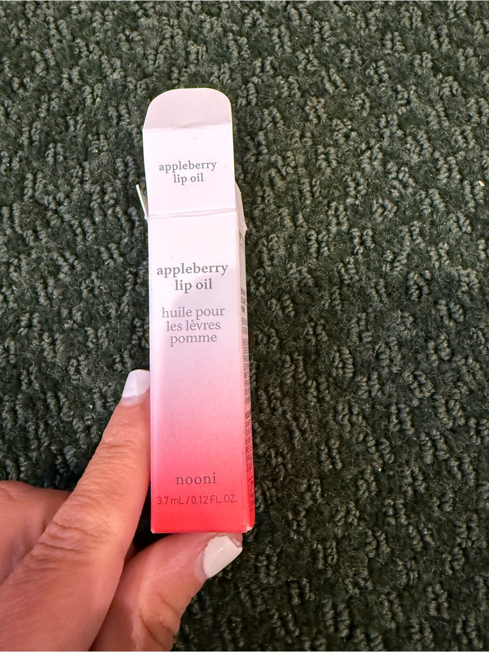 Nooni Appleberry Lip Oil in Truly Pink - Picture 4 of 4